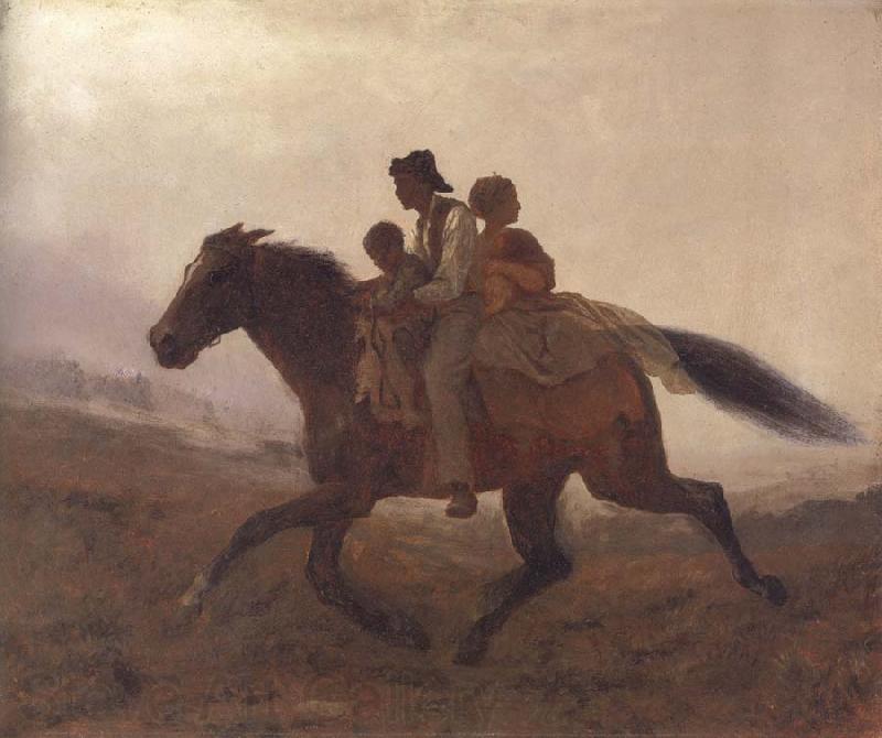 Eastman Johnson A Ride for Liberty Norge oil painting art